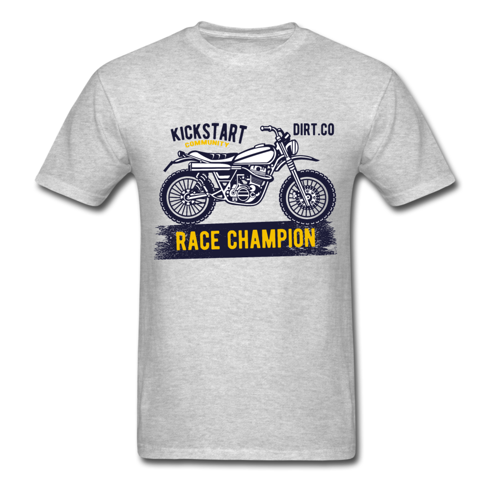 Vintage MX Dirt Bike Graphic Tee; Dirt Co., Super Cross - heather gray