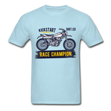 Vintage MX Dirt Bike Graphic Tee; Dirt Co., Super Cross - powder blue