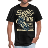 Vintage Scooter Racing Legends Graphic Tee; pit pike - black