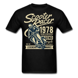 Vintage Scooter Racing Legends Graphic Tee; pit pike - black