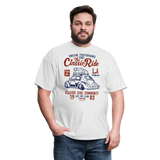 Vintage Automotive Graphic Tee; Bug, Classic, California Ride - white