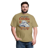 Vintage Automotive Graphic Tee; Bug, Classic, California Ride - khaki