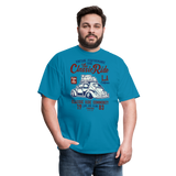 Vintage Automotive Graphic Tee; Bug, Classic, California Ride - turquoise