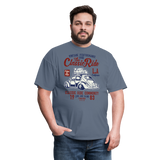 Vintage Automotive Graphic Tee; Bug, Classic, California Ride - denim