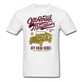 Classic Vintage Jeep Off Road Graphic Tee - white