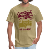 Classic Vintage Jeep Off Road Graphic Tee - khaki