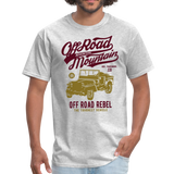 Classic Vintage Jeep Off Road Graphic Tee - heather gray