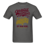 Classic Vintage Jeep Off Road Graphic Tee - charcoal