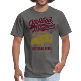 Classic Vintage Jeep Off Road Graphic Tee - charcoal