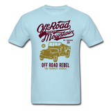 Classic Vintage Jeep Off Road Graphic Tee - powder blue