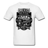 Custom Diesel Power Graphic Tee; Duramax, Powerstroke, Cummins - white
