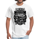 Custom Diesel Power Graphic Tee; Duramax, Powerstroke, Cummins - white
