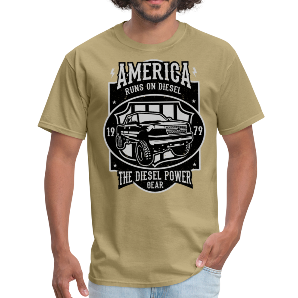 Custom Diesel Power Graphic Tee; Duramax, Powerstroke, Cummins - khaki