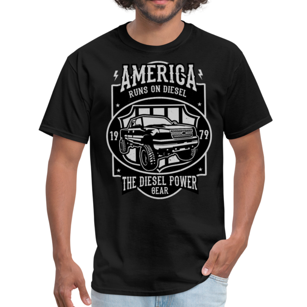 Custom Diesel Power Graphic Tee; Duramax, Powerstroke, Cummins - black