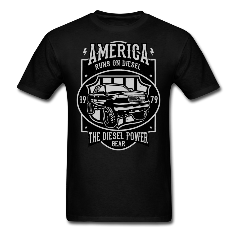 Custom Diesel Power Graphic Tee; Duramax, Powerstroke, Cummins - black