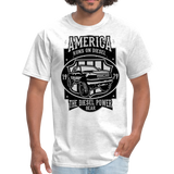 Custom Diesel Power Graphic Tee; Duramax, Powerstroke, Cummins - light heather gray