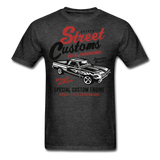 Custom Street Customs Automotive Graphic Tee; hot rod - heather black
