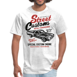 Custom Street Customs Automotive Graphic Tee; hot rod - light heather gray