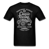 Vintage Classic International Racing Graphic Tee; indy, gran prix - black