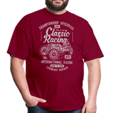 Vintage Classic International Racing Graphic Tee; indy, gran prix - burgundy