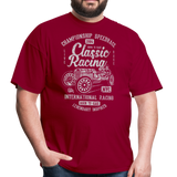 Vintage Classic International Racing Graphic Tee; indy, gran prix - dark red
