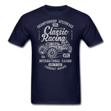 Vintage Classic International Racing Graphic Tee; indy, gran prix - navy