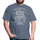 Vintage Classic International Racing Graphic Tee; indy, gran prix - denim