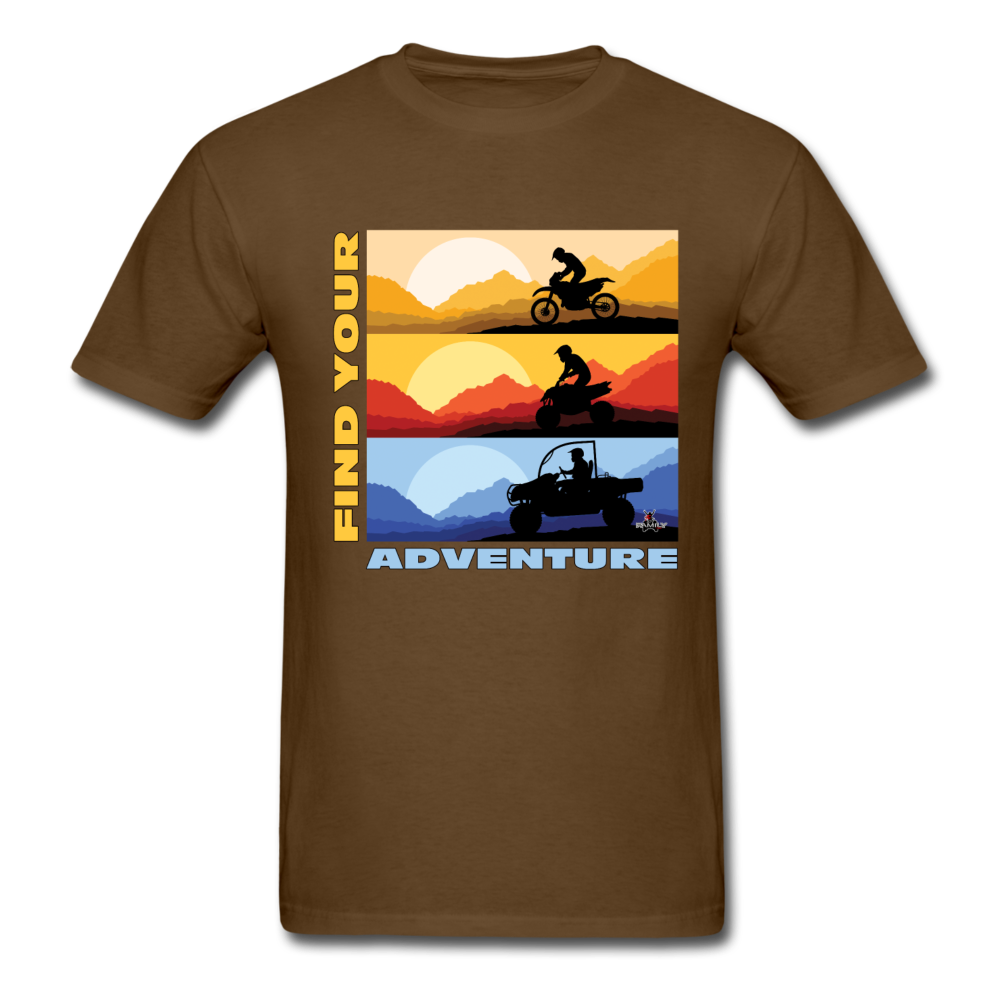 MX, ATV, UTV, Find Your Adventure Graphic Tee; Offroad - brown