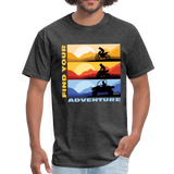 MX, ATV, UTV, Find Your Adventure Graphic Tee; Offroad - heather black