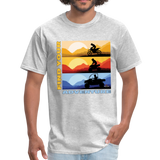 MX, ATV, UTV, Find Your Adventure Graphic Tee; Offroad - heather gray