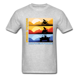 MX, ATV, UTV, Find Your Adventure Graphic Tee; Offroad - heather gray