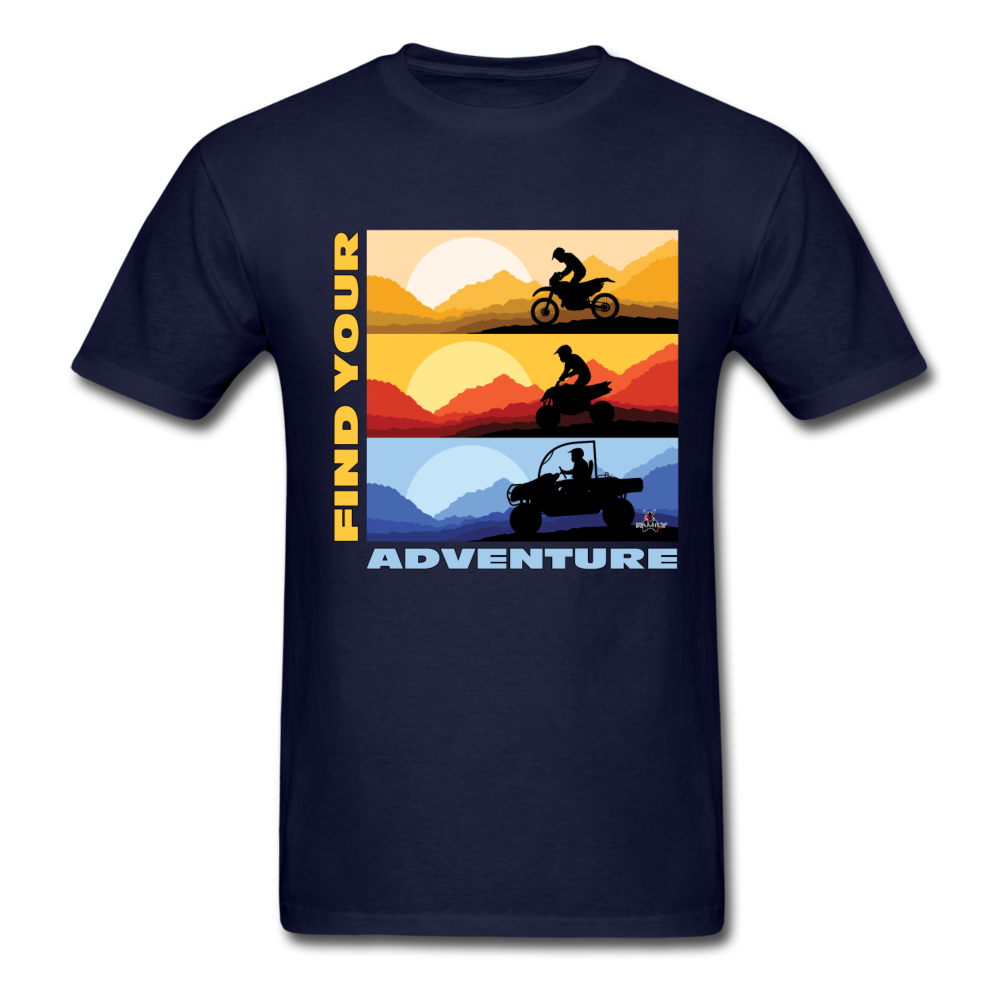 MX, ATV, UTV, Find Your Adventure Graphic Tee; Offroad - navy