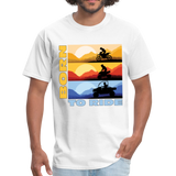 MX, ATV, UTV, Born To Ride Graphic Tee; Offroad - white