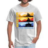MX, ATV, UTV, Born To Ride Graphic Tee; Offroad - heather gray