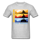MX, ATV, UTV, Born To Ride Graphic Tee; Offroad - heather gray