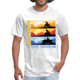 MX, ATV, UTV, Born To Ride Graphic Tee; Offroad - light heather gray