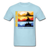 MX, ATV, UTV, Born To Ride Graphic Tee; Offroad - powder blue