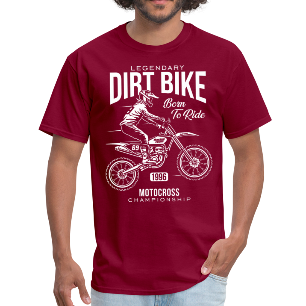 Vintage Legendary MX Graphic Tee; Super Cross, ATV, Racing - burgundy