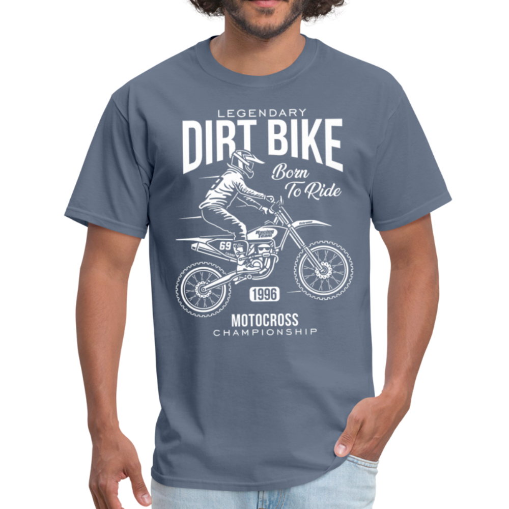 Vintage Legendary MX Graphic Tee; Super Cross, ATV, Racing - denim