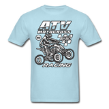 Vintage ATV Racing Graphic Tee; MX, Supercross - powder blue