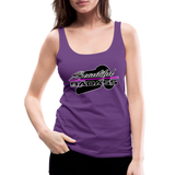 Women’s Mx Beautiful Premium Graphic Tank Top; MX ATV, UTV - purple