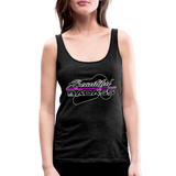 Women’s Mx Beautiful Premium Graphic Tank Top; MX ATV, UTV - charcoal grey
