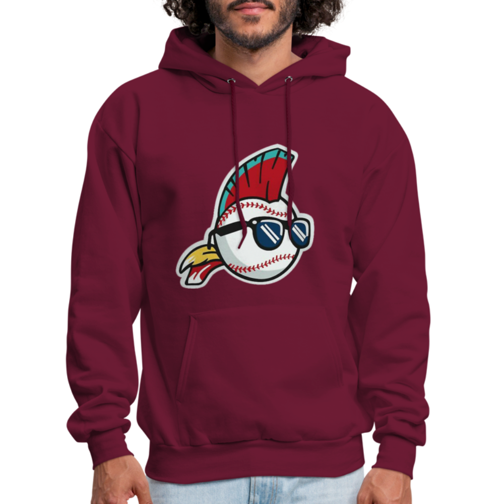 Men's Major League Wild Thing Rick Vaughn Hoodie - burgundy