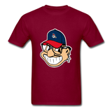 Classic Major League Graphic Tee: Wild Thing, Jobu, Indians, Cleveland - burgundy