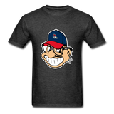 Classic Major League Graphic Tee: Wild Thing, Jobu, Indians, Cleveland - heather black