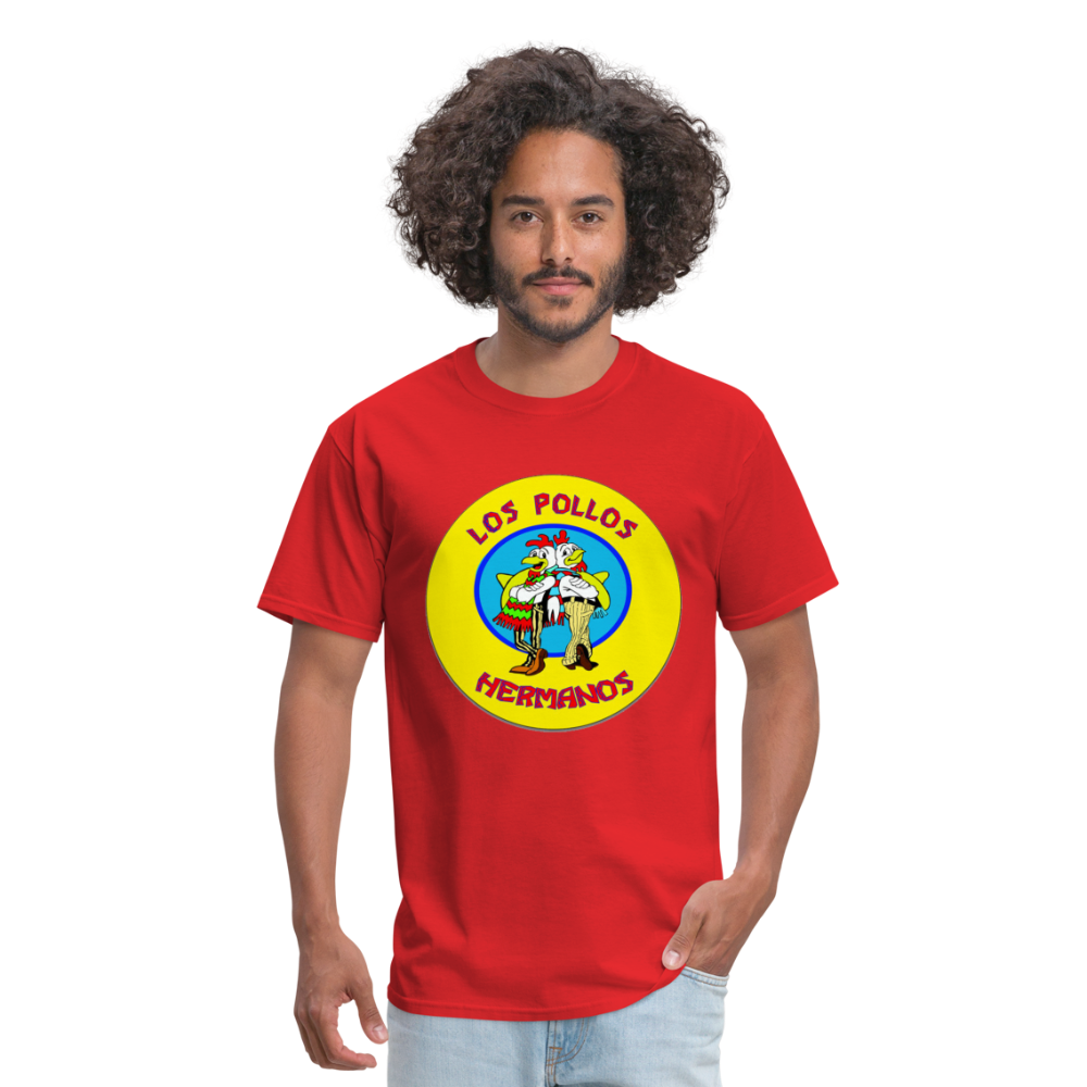 Los Pollos Hermanos From Breaking Bad Restaurant Logo Graphic T - red