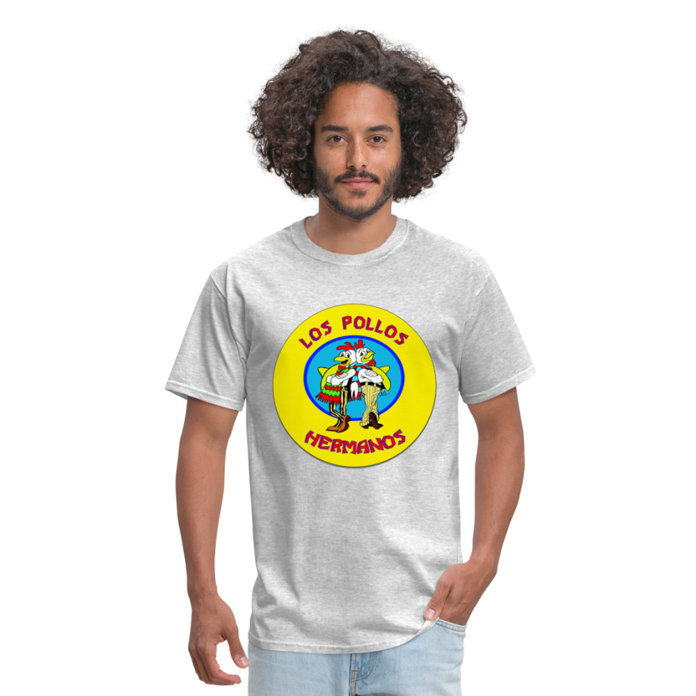 Los Pollos Hermanos From Breaking Bad Restaurant Logo Graphic T - heather gray