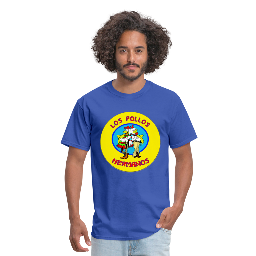 Los Pollos Hermanos From Breaking Bad Restaurant Logo Graphic T - royal blue