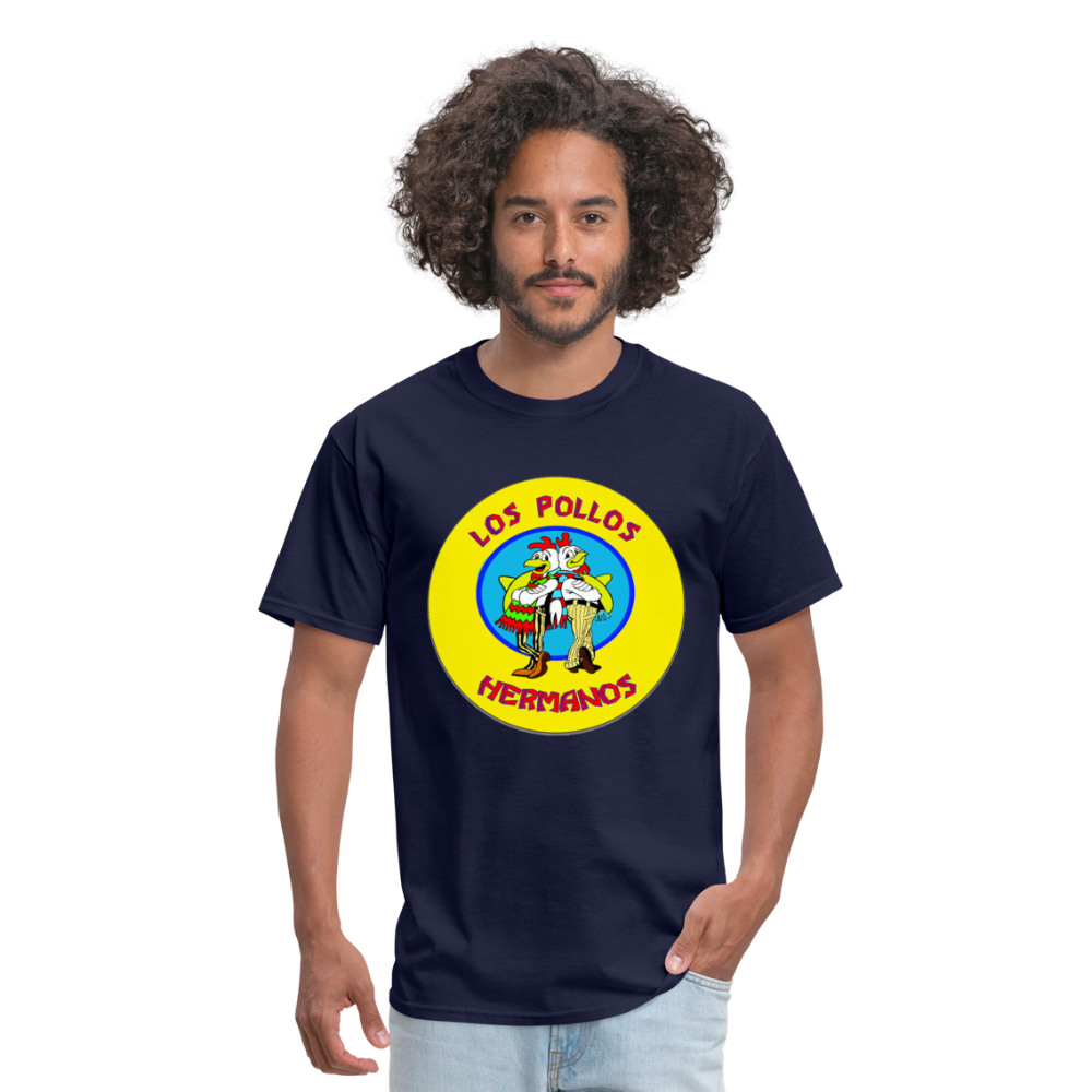 Los Pollos Hermanos From Breaking Bad Restaurant Logo Graphic T - navy