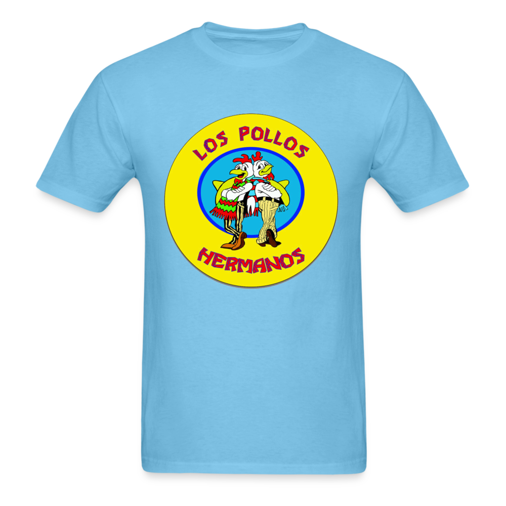 Los Pollos Hermanos From Breaking Bad Restaurant Logo Graphic T - aquatic blue